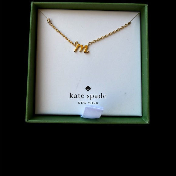 Kate Spade Gold 'One in a Million' “M” Necklace - Picture 1 of 4